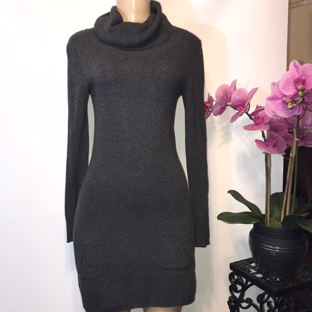 Springfield Women’s turtle neck dress small gray